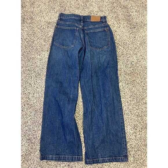 Madewell The Perfect Vintage Wide-Leg Jean, Women’s 26P Medium Blue Wash - Picture 10 of 11